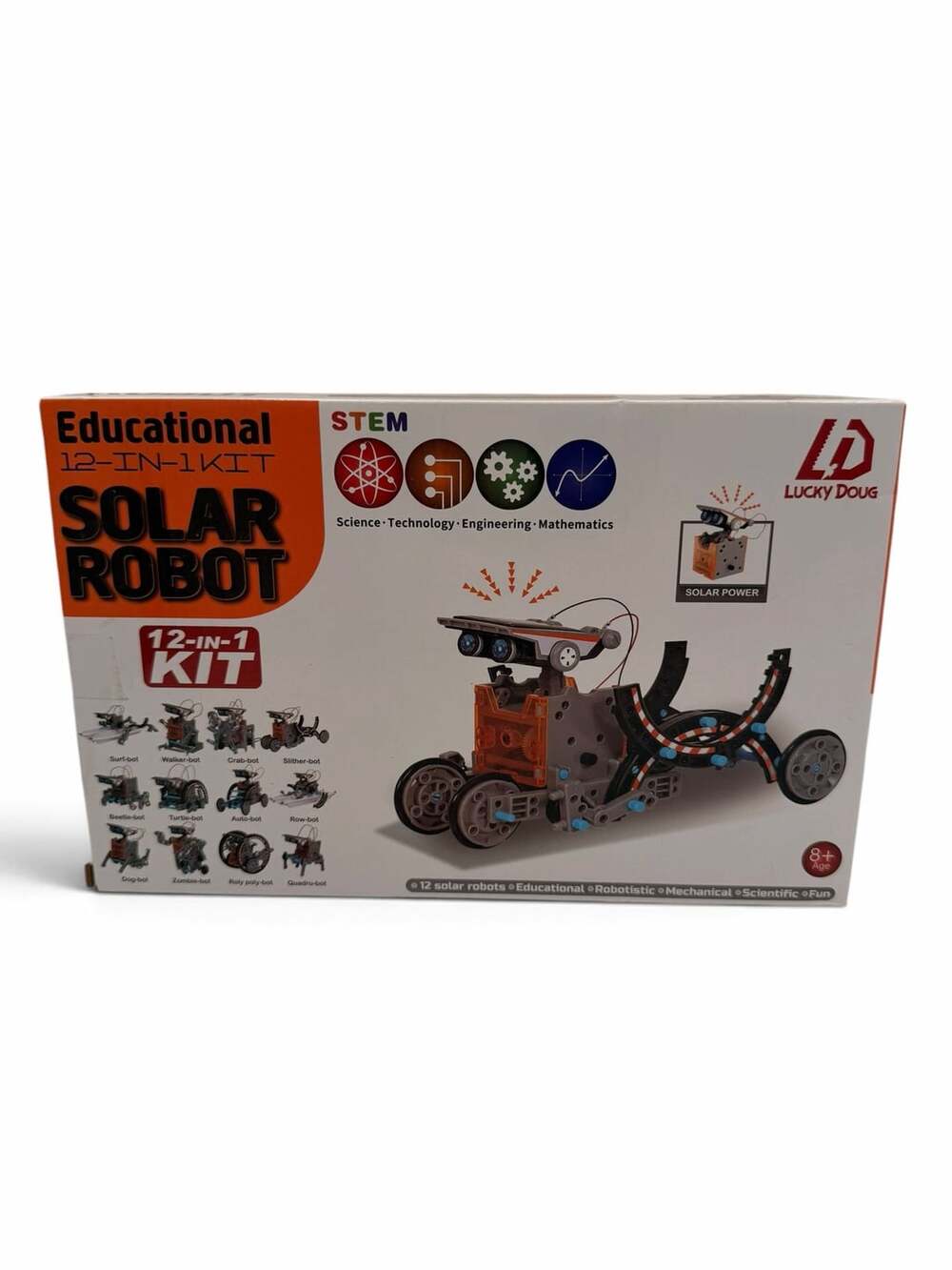 Lucky Doug Educational 12-In-1 STEM Solar Robot Kit